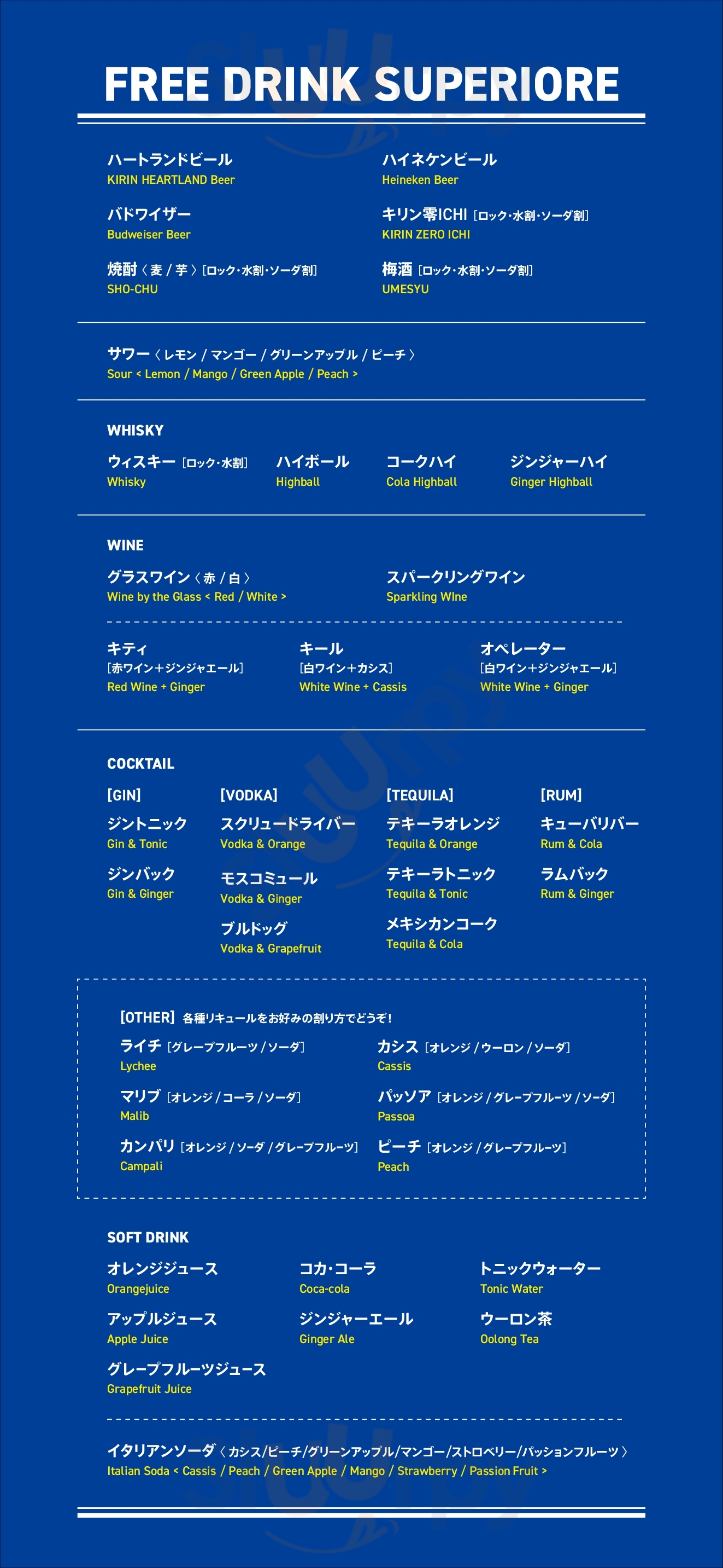 Main Menu - 青いナポリインザパーク