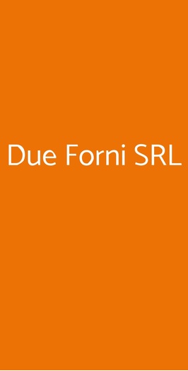 Due Forni Srl, Milano