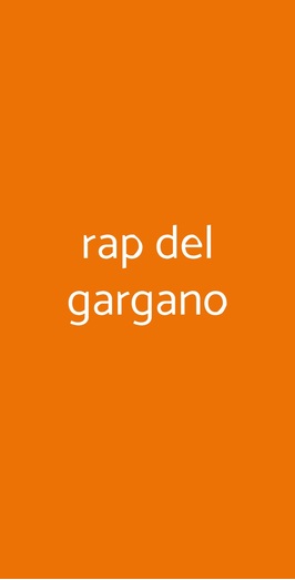 Osteria Rap Del Gargano, Milano