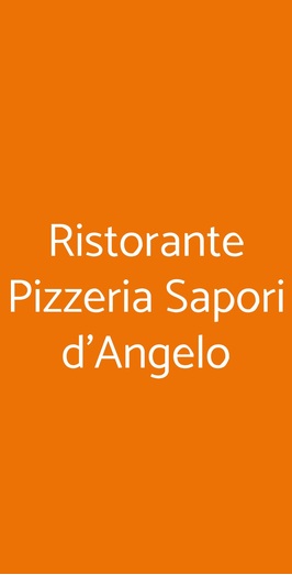 Ristorante Pizzeria Sapori D'angelo, Milano