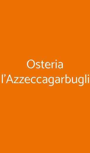 Osteria L'azzeccagarbugli, Lecco