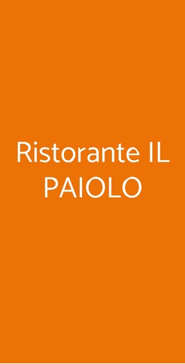 Ristorante Il Paiolo, Crespiatica