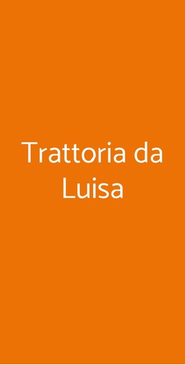 Trattoria Da Luisa, Napoli