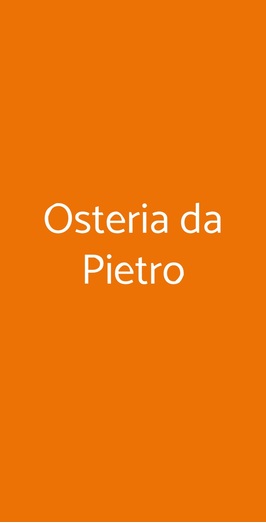 Osteria Da Pietro, Castiglione Delle Stiviere