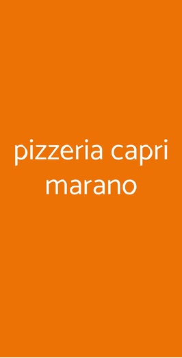 Pizzeria Capri Marano, Marano di Napoli