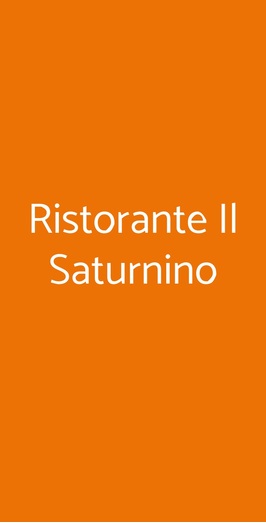 Ristorante Saturnino