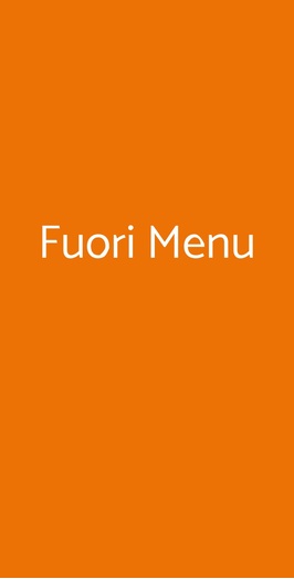 Fuori Menu, Napoli