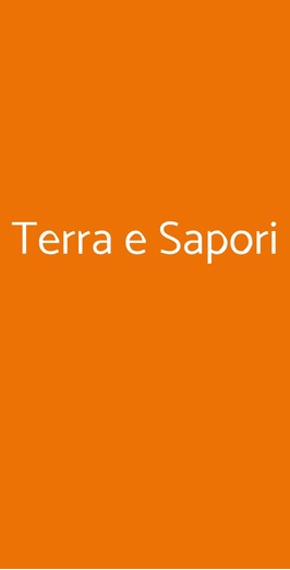 Terra E Sapori, Forio