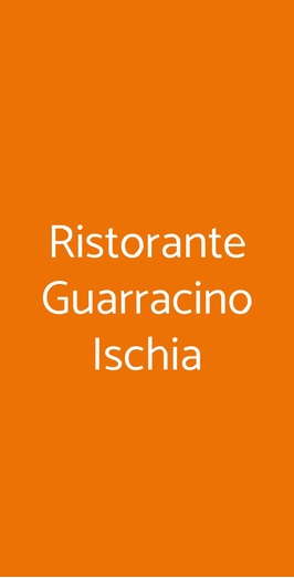 Ristorante Guarracino Ischia
