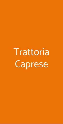 Trattoria Caprese, Monza