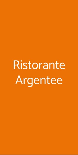 Ristorante Argentee, Concorezzo