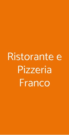 Ristorante E Pizzeria Franco, Torre Del Greco