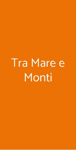 Ristorante Pizzeria Tra Mare E Monti, Comiziano