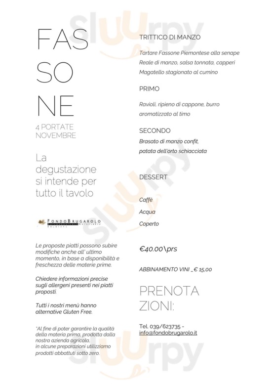 Menu stagionale