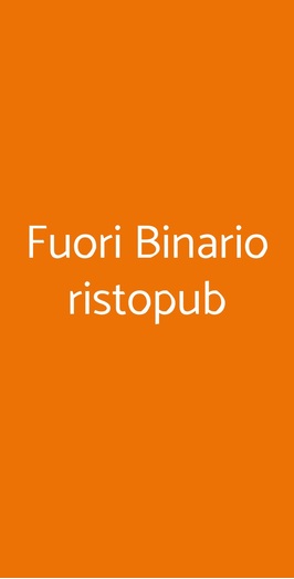 Fuori Binario Ristopub, Casavatore