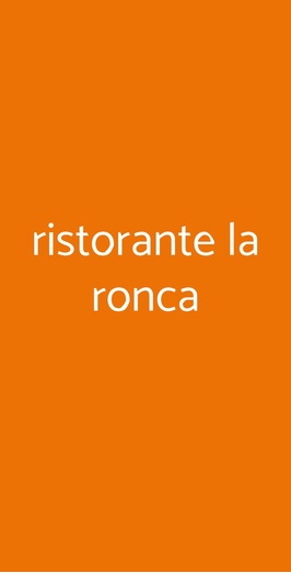 Ristorante La Ronca, Ottaviano