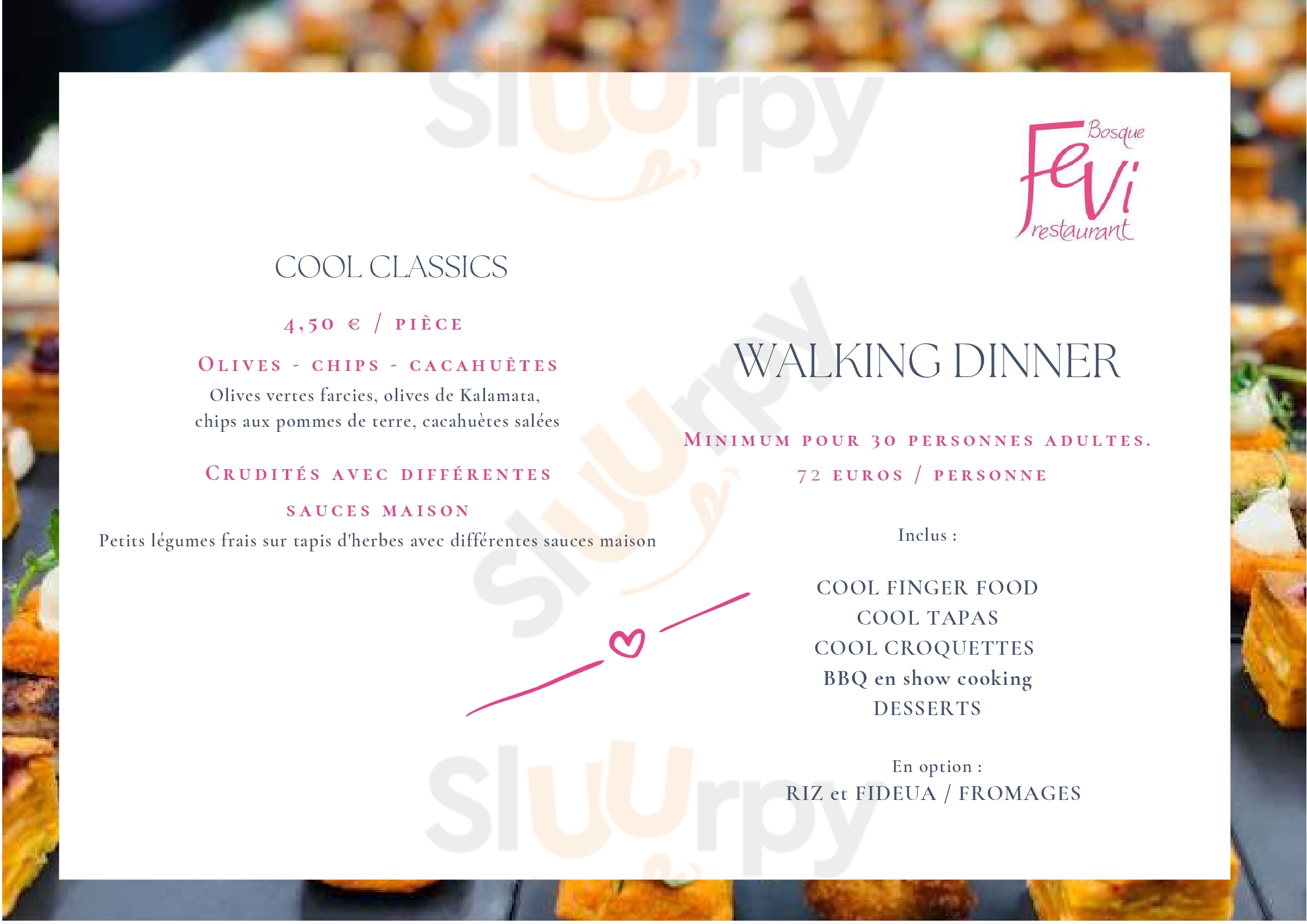 Bosque Fevi Esch-sur-Alzette Menu - 1