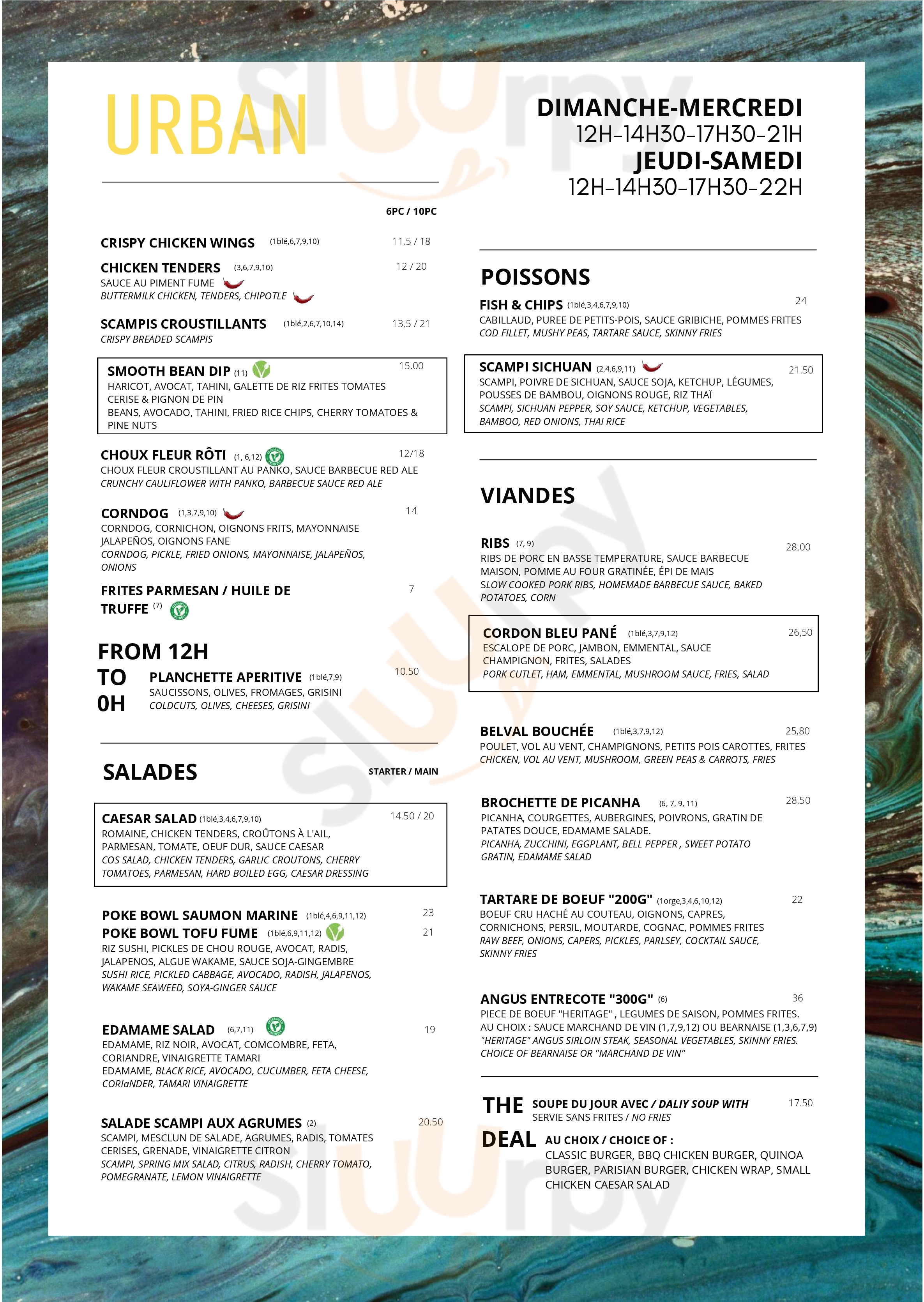 Urban Belval Bar & Restaurant Esch-sur-Alzette Menu - 1