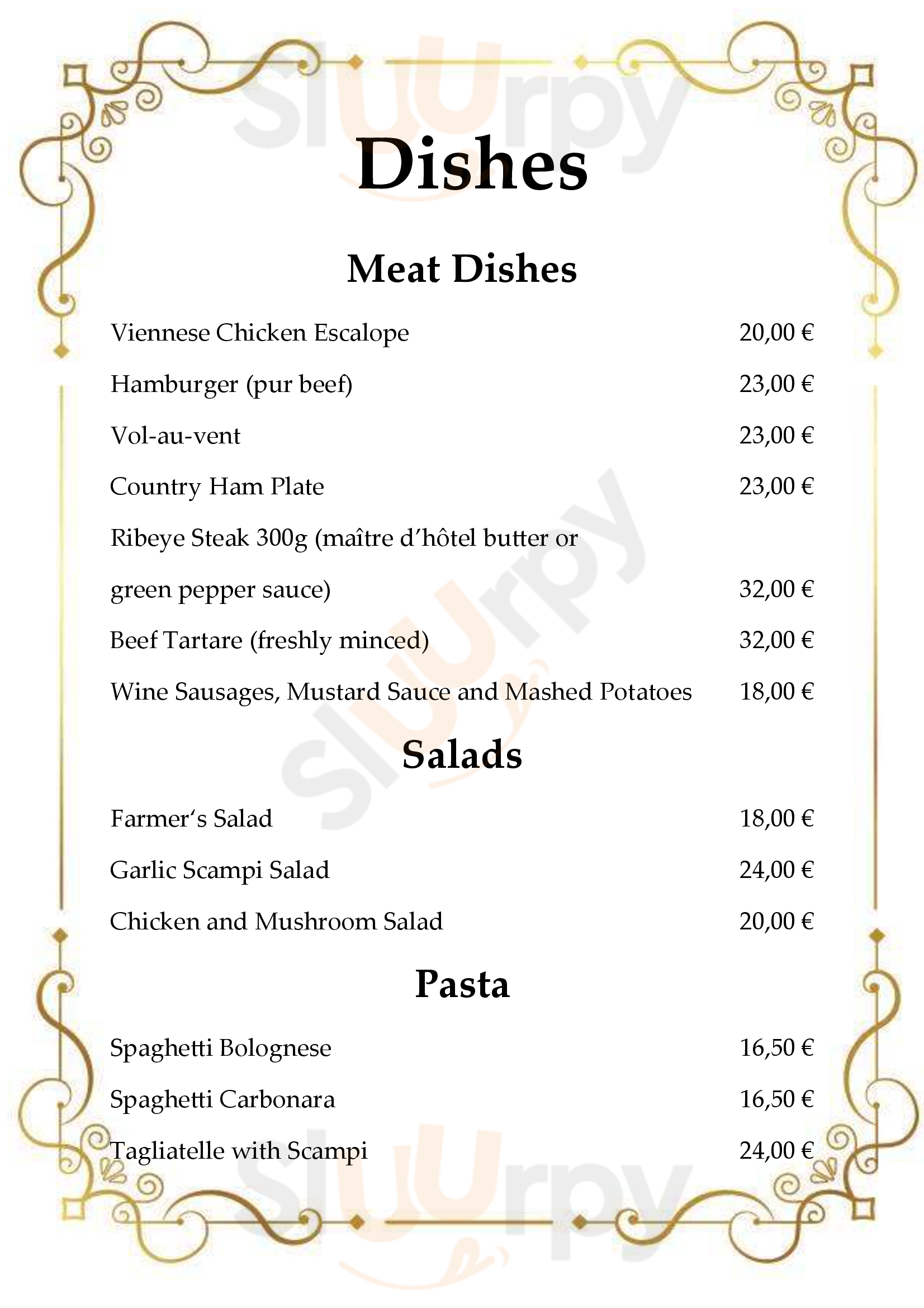 Aux Fines Herbes Christnach Menu - 1