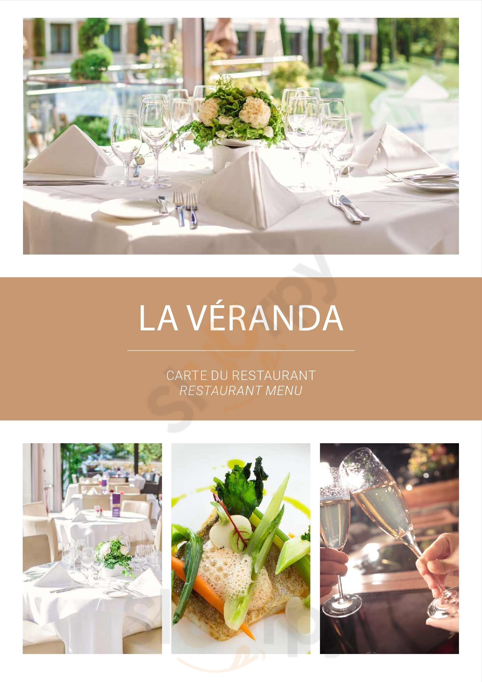 Main Menu - La Véranda Du Parc