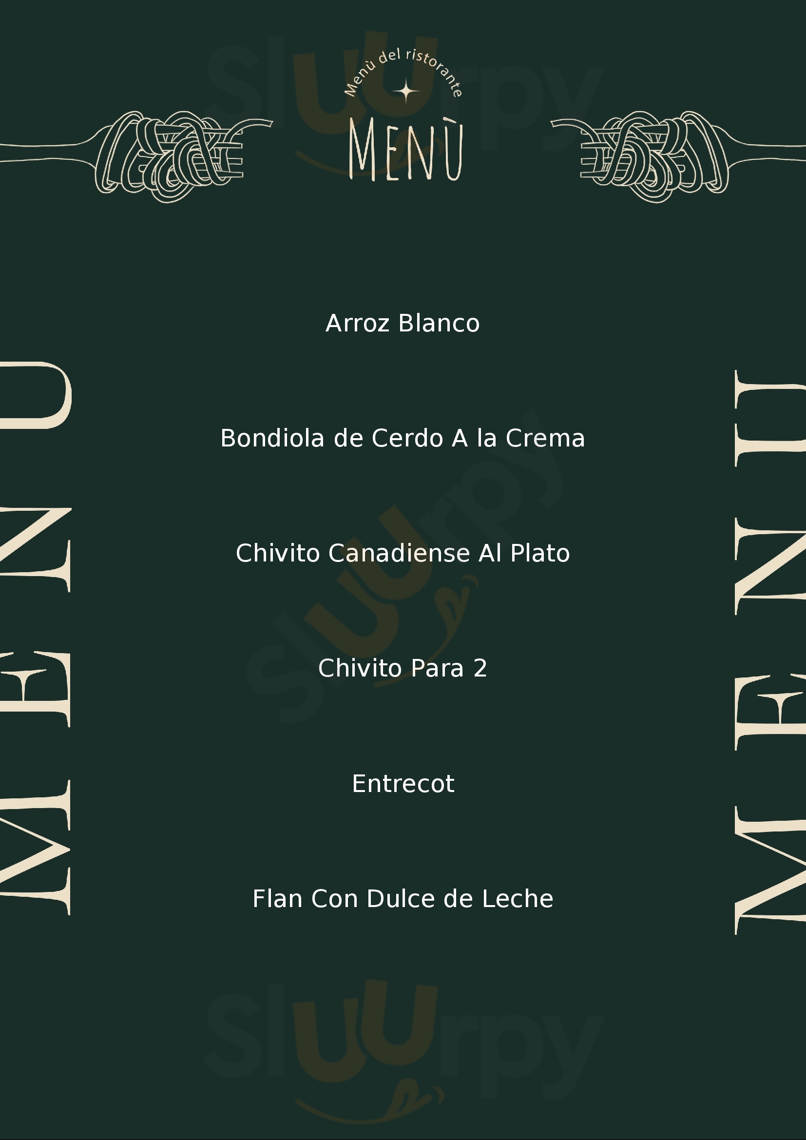 Parador El Rancho Trinidad Menu - 1