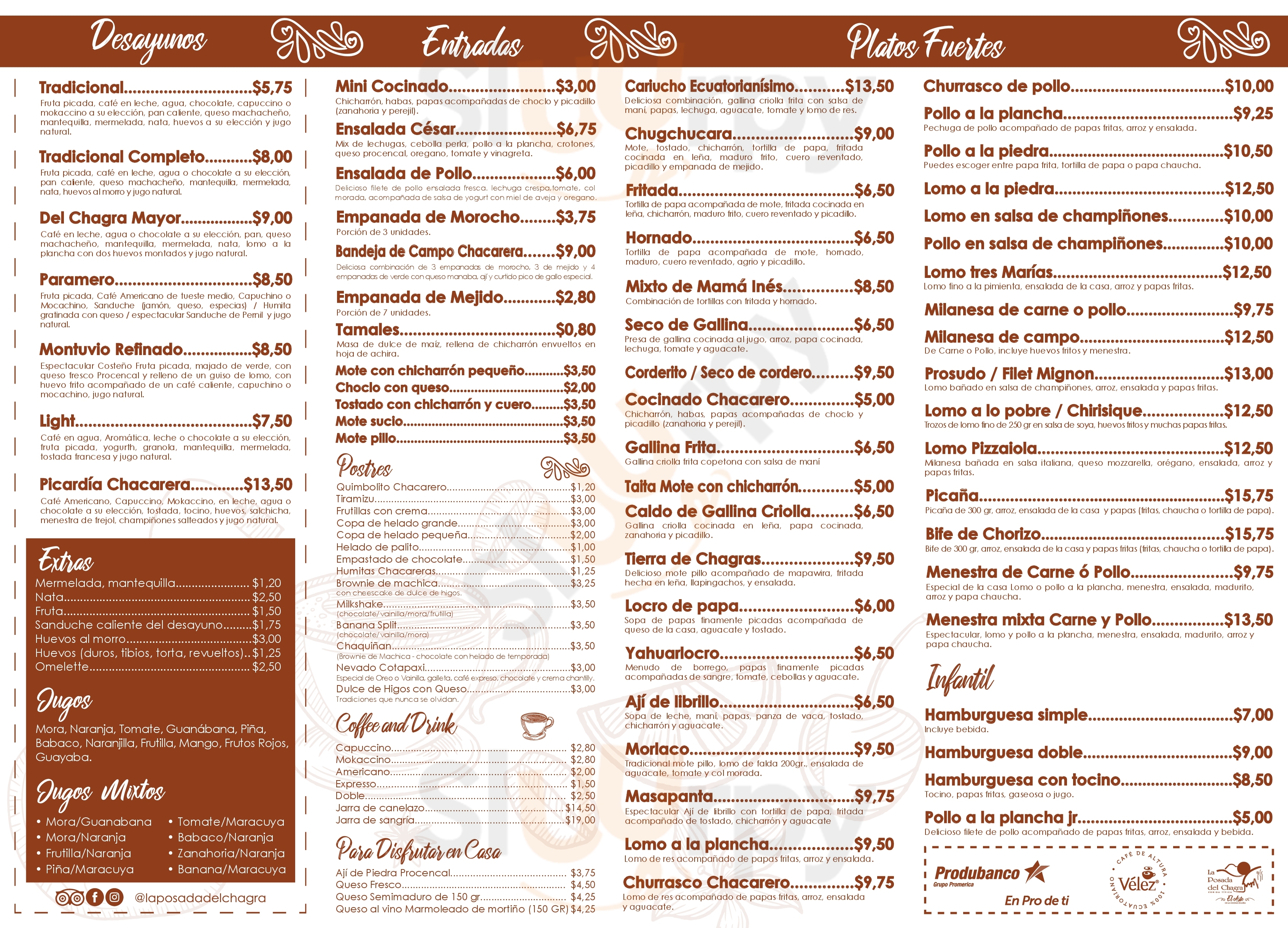 La Posada Del Chagra Machachi Menu - 1