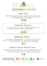 El Jardín Restaurante menu