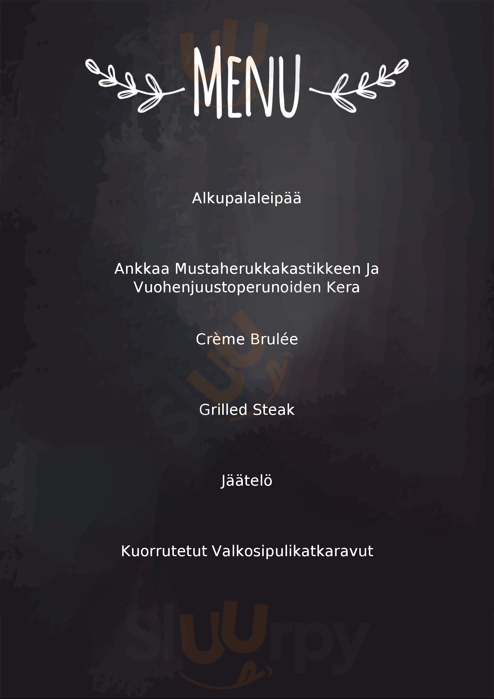 Ravintola Kissanviikset Jyväskylä Menu - 1