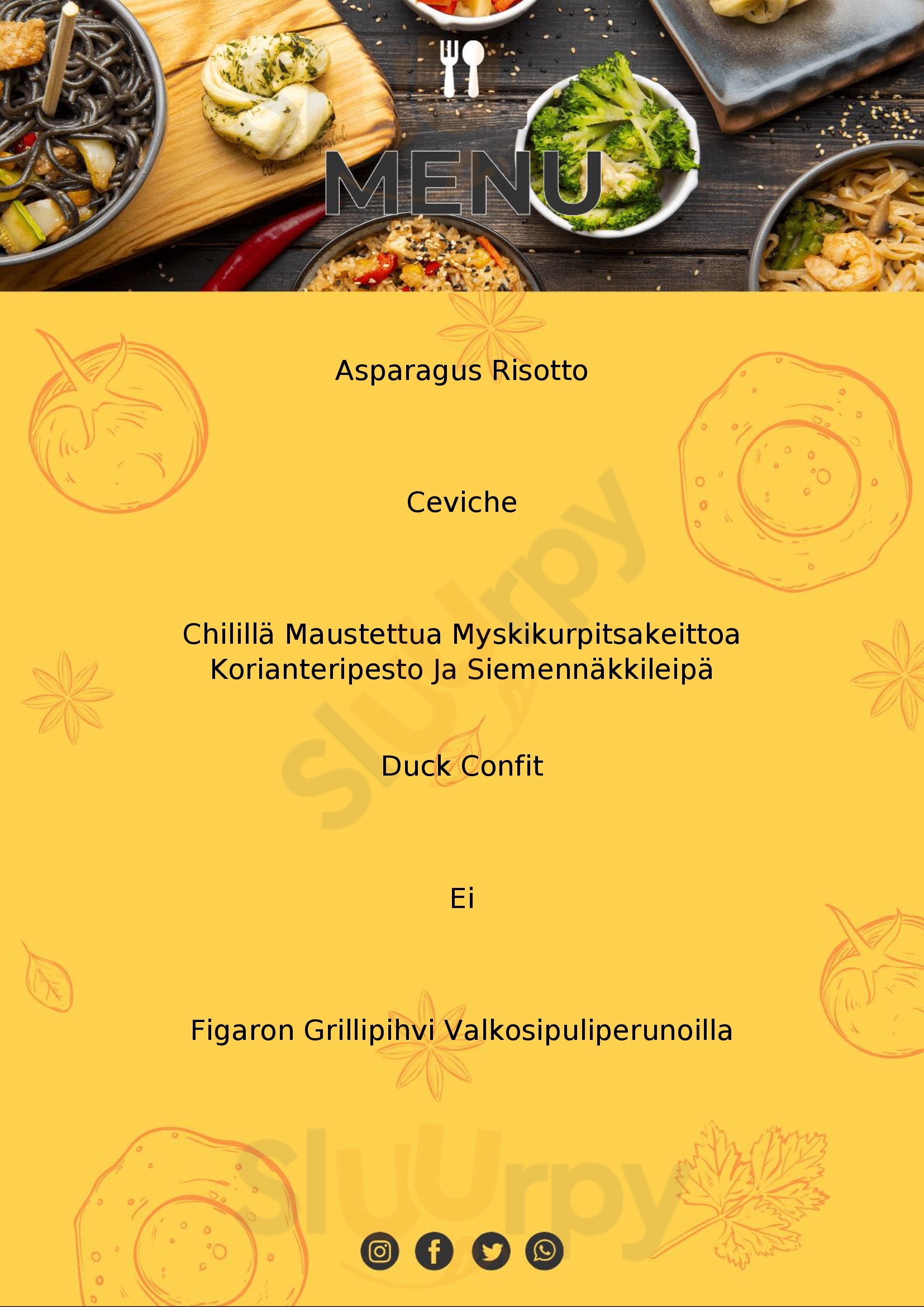 Figaro Restaurant Jyväskylä Menu - 1