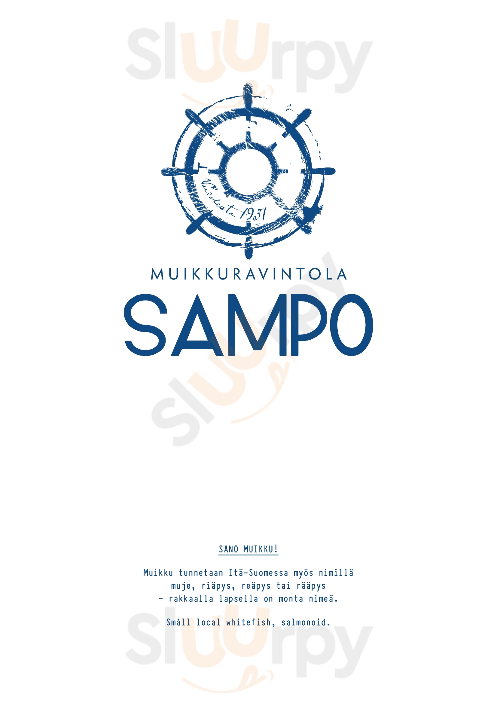 Muikkuravintola Sampo Kuopio Menu - 1
