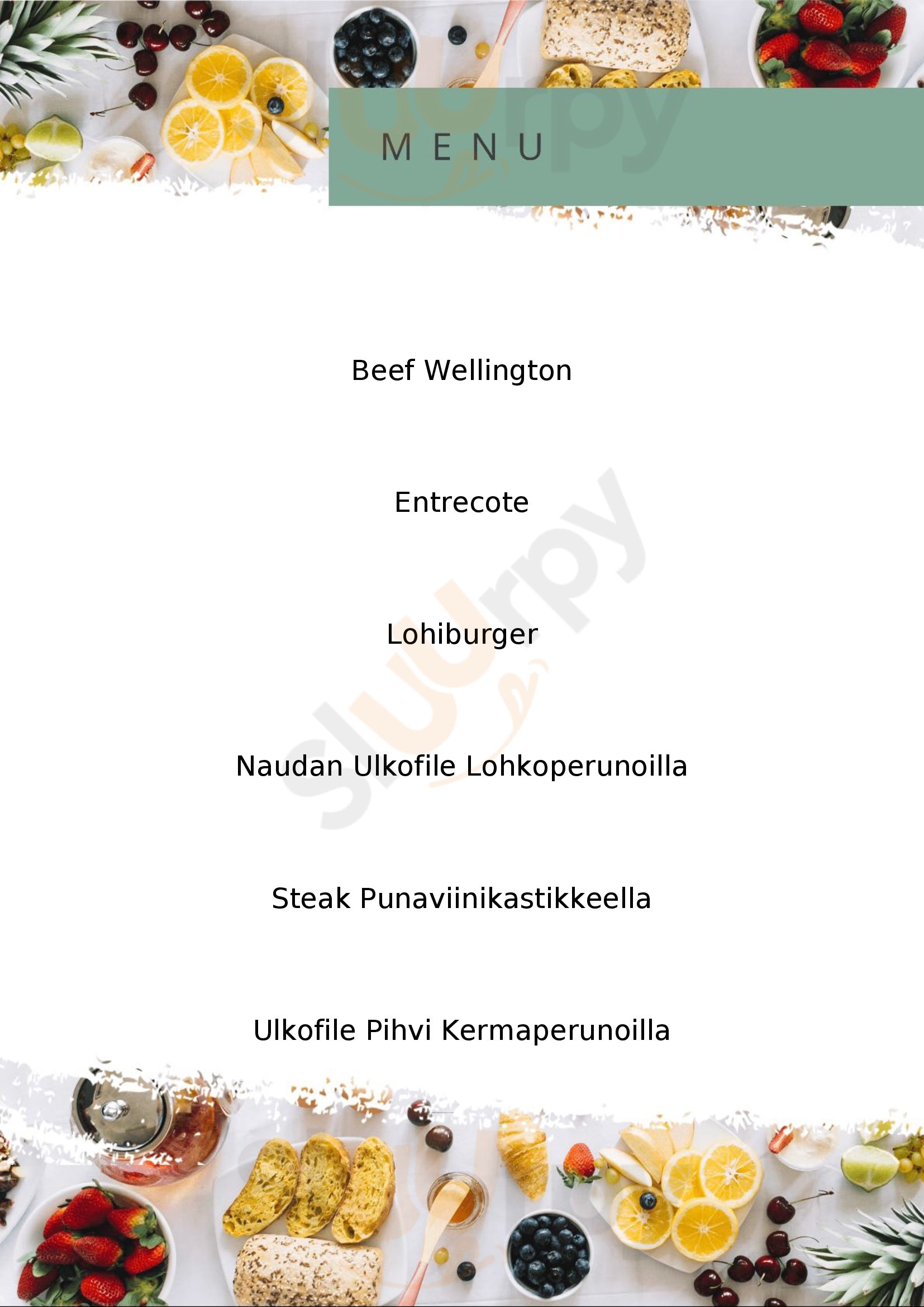 Grillsson Steakhouse & Bar Kuopio -ravintola Kuopio Menu - 1