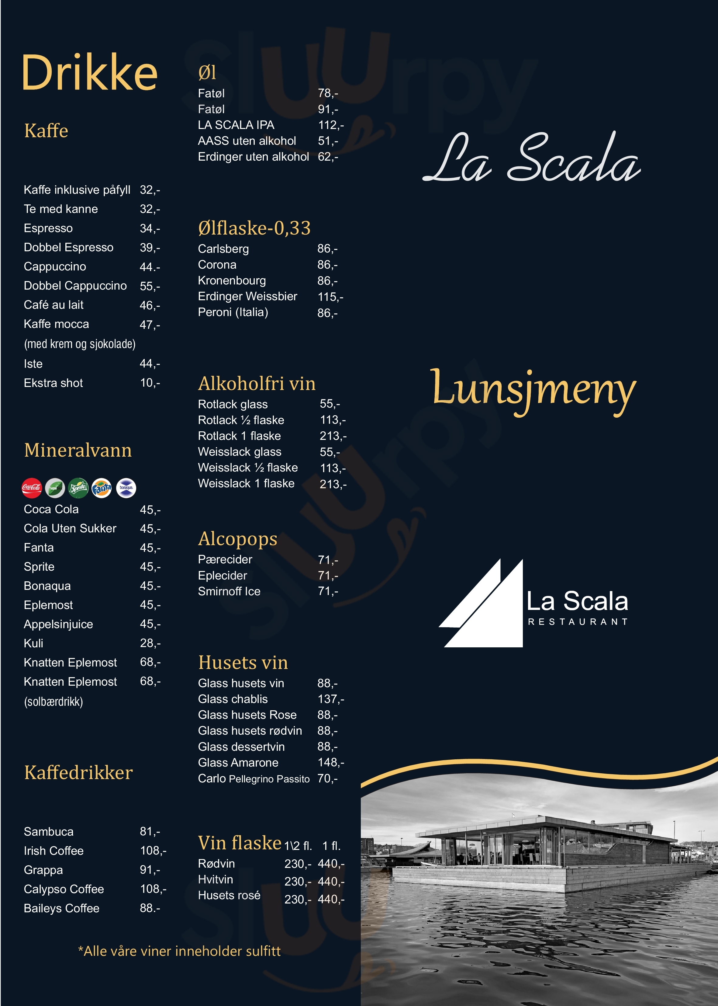 Restaurant La Scala Brygga Sandefjord Menu - 1