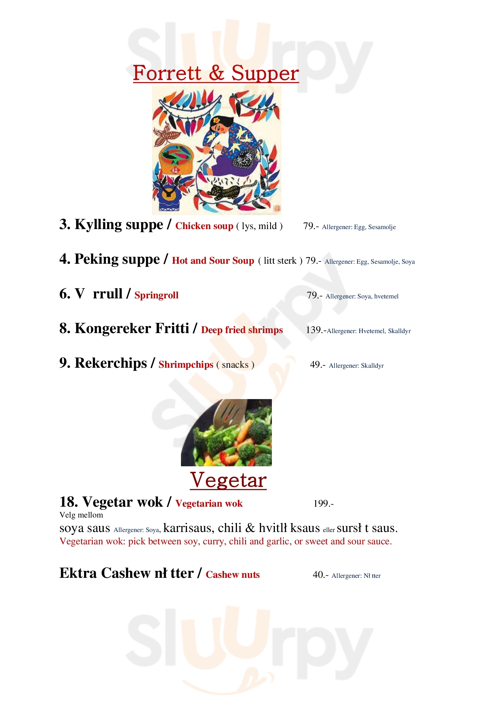 China Plaza Sarpsborg Menu - 1