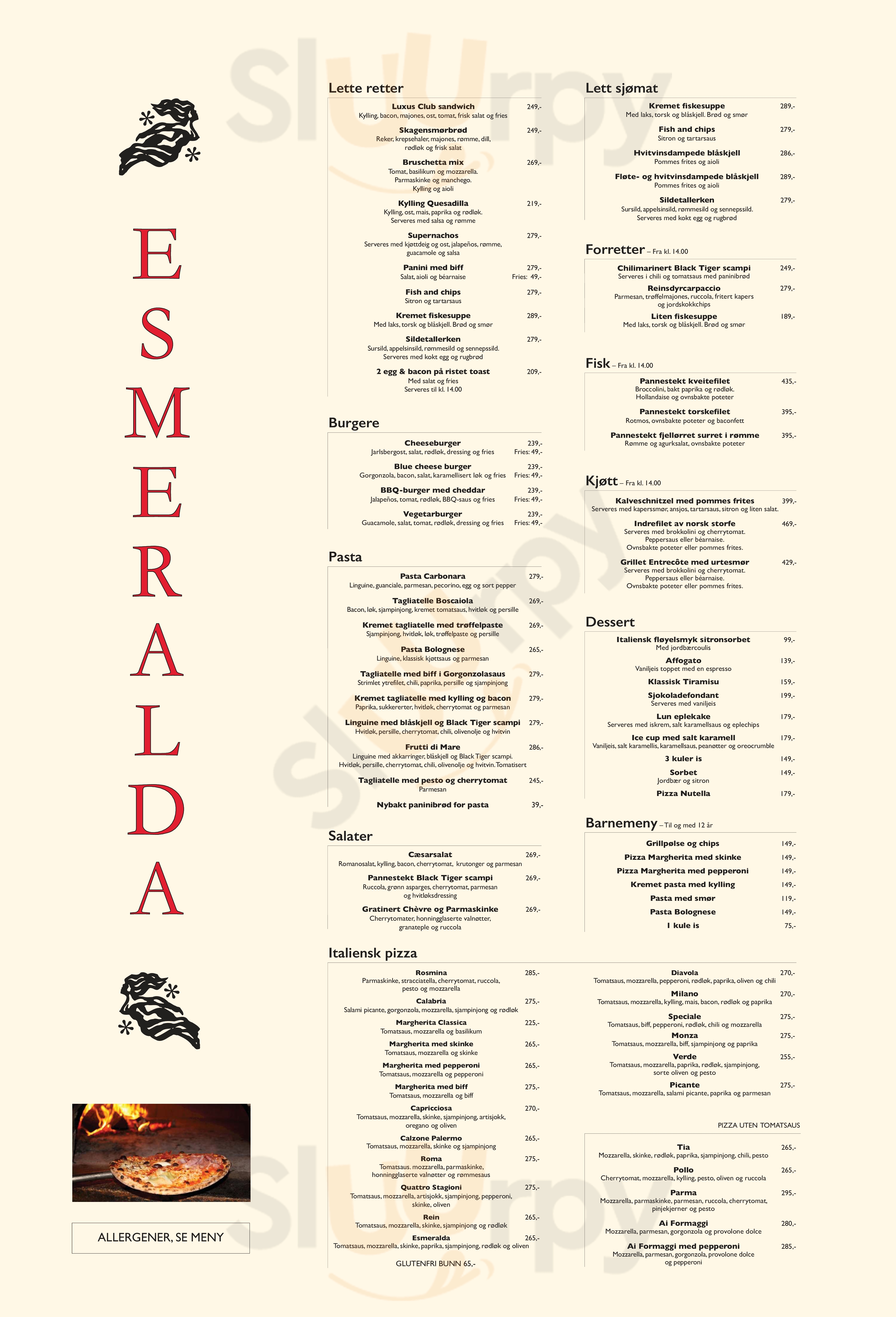 Esmeralda Tønsberg Menu - 1