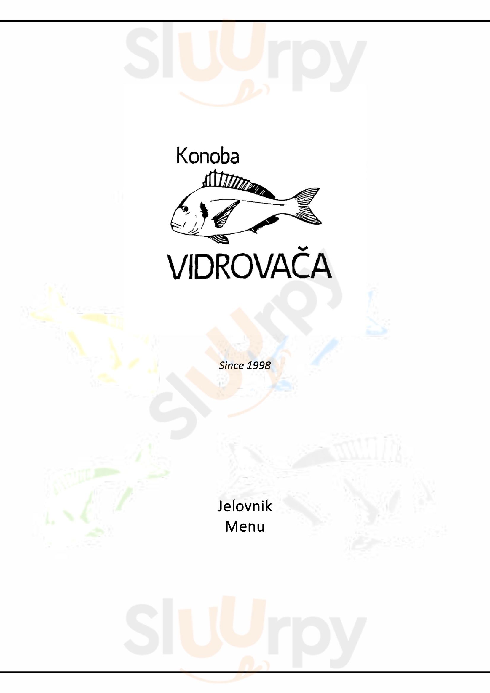 Konoba Vidrovaca Skradin Menu - 1