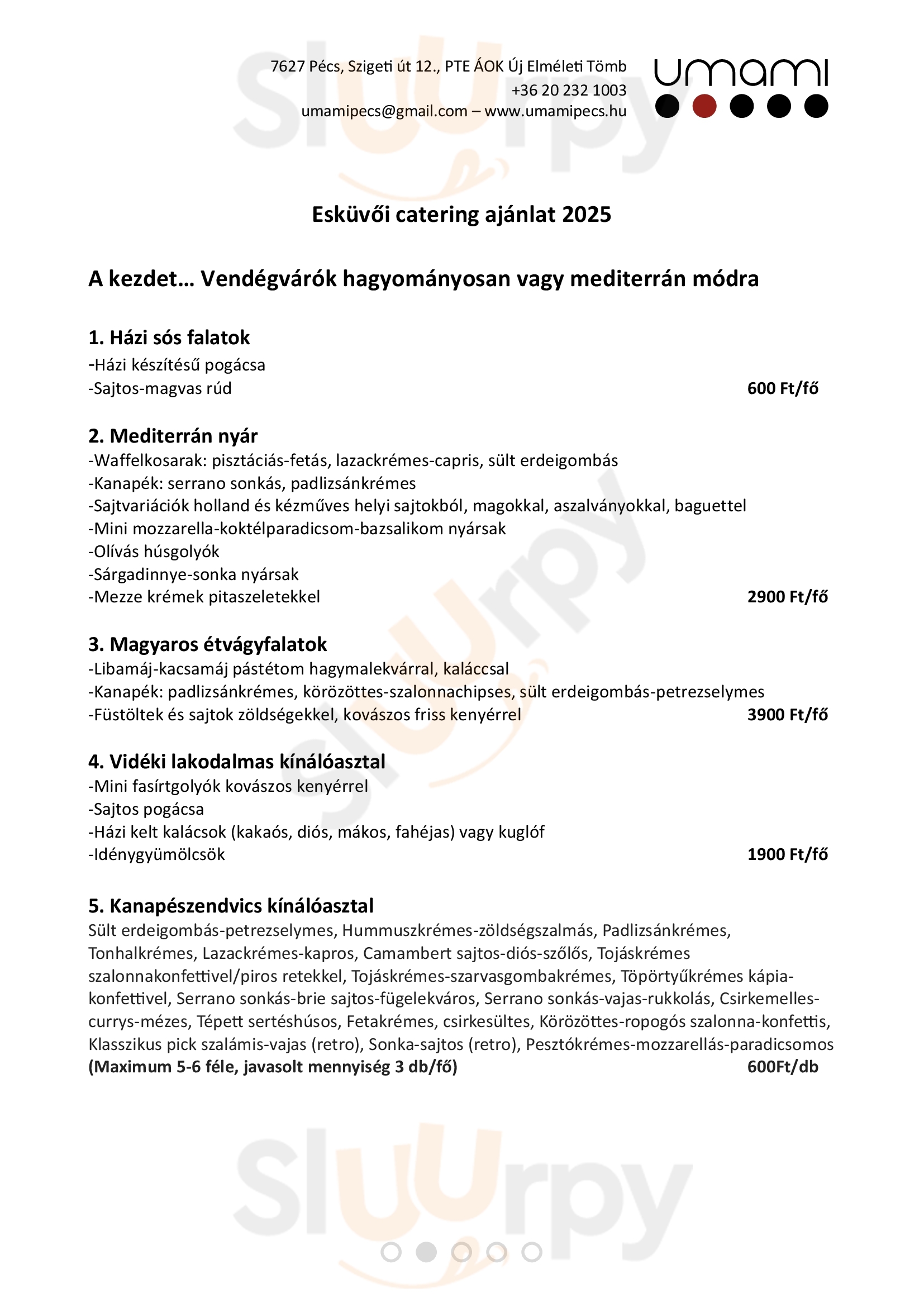 Pezsgőház Étterem Pécs Menu - 1