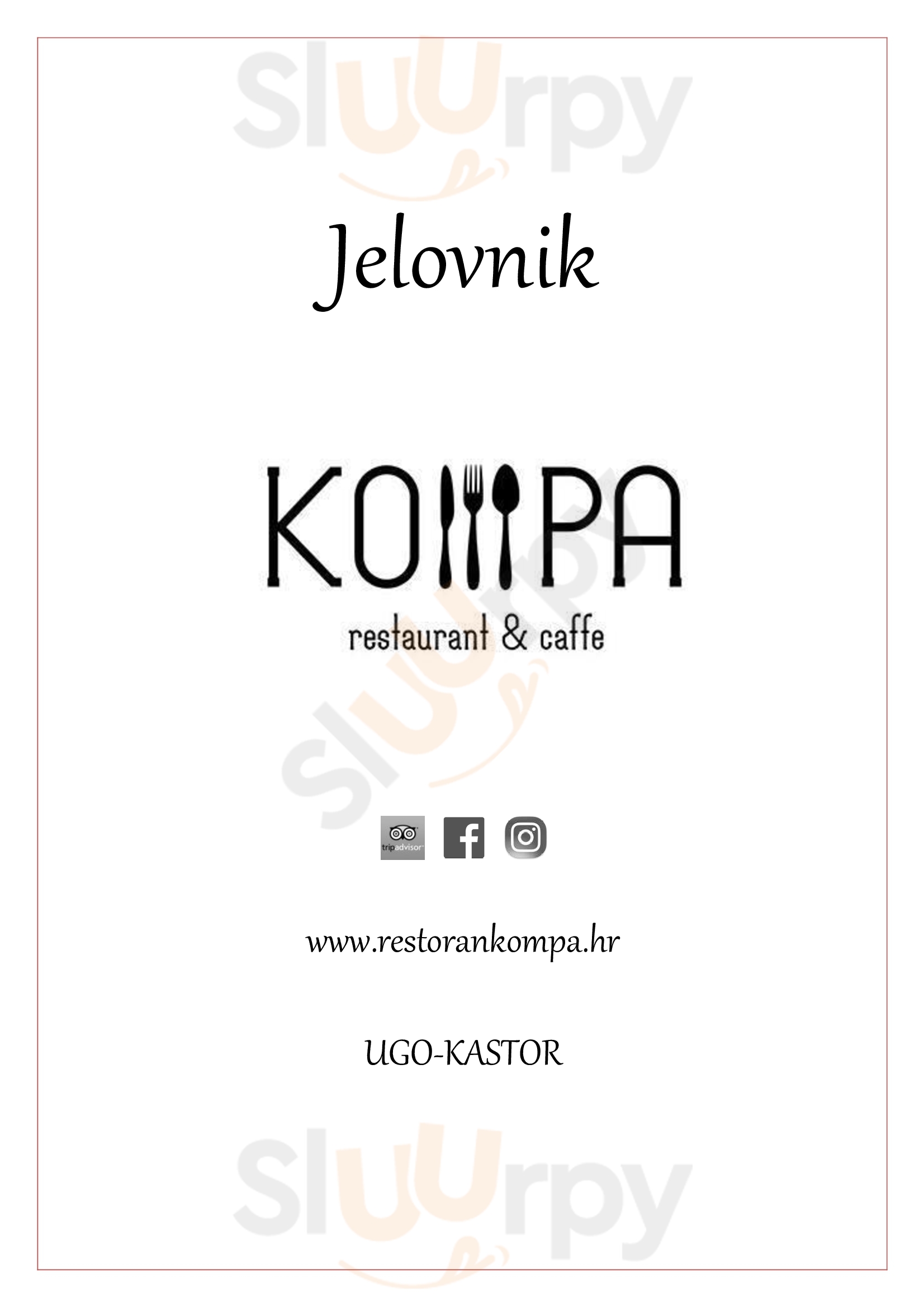 Restoran Kompa Osijek Menu - 1