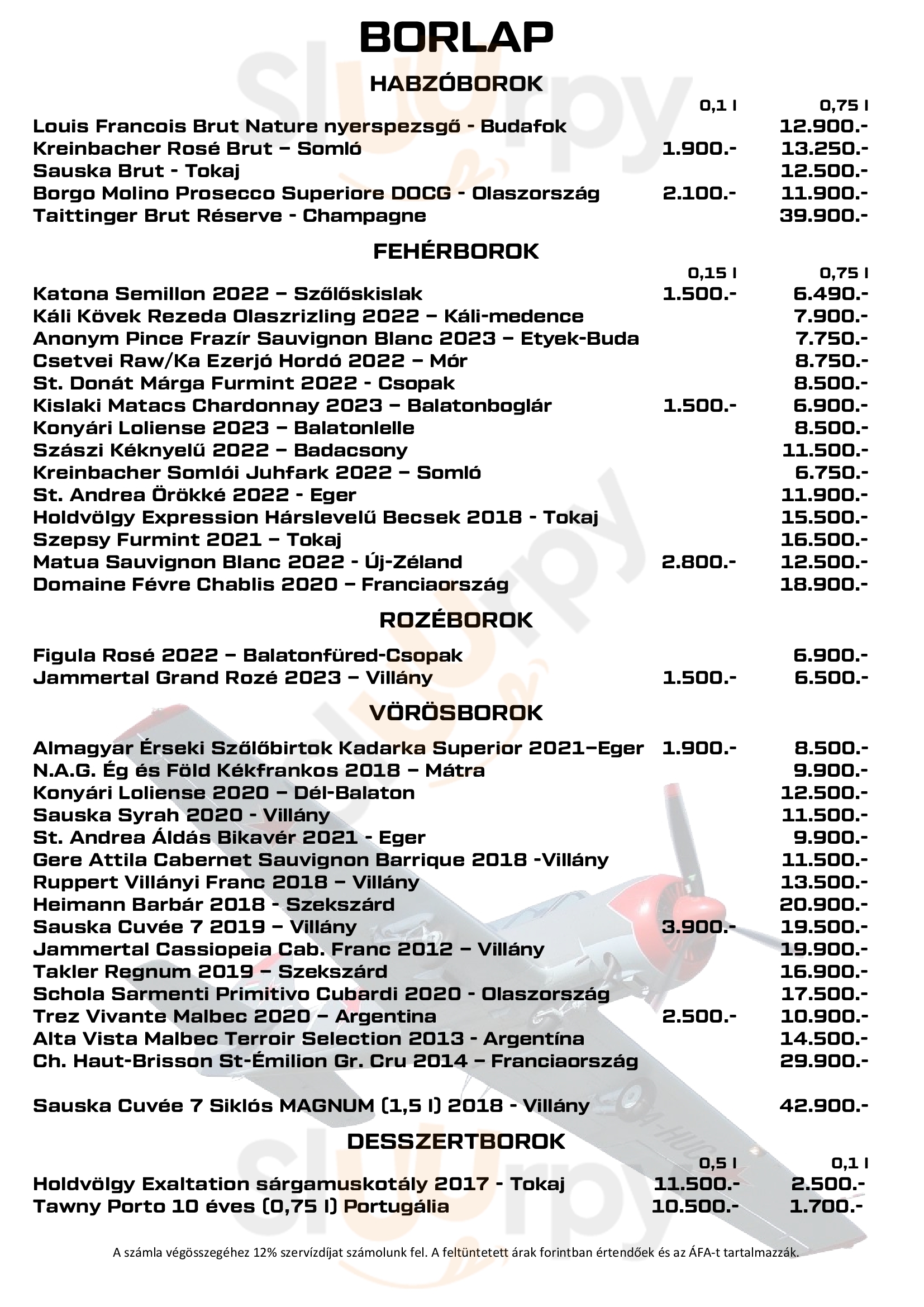 Flyby Steakhouse Budaörs Menu - 1