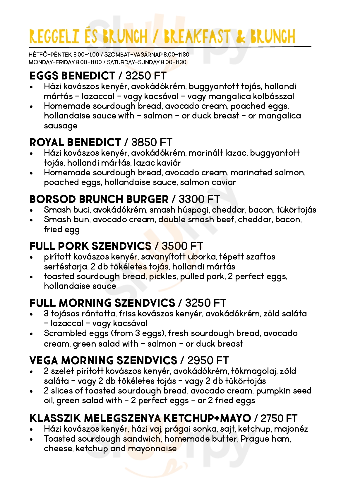 A Leves Gasztroműhely Miskolc Menu - 1