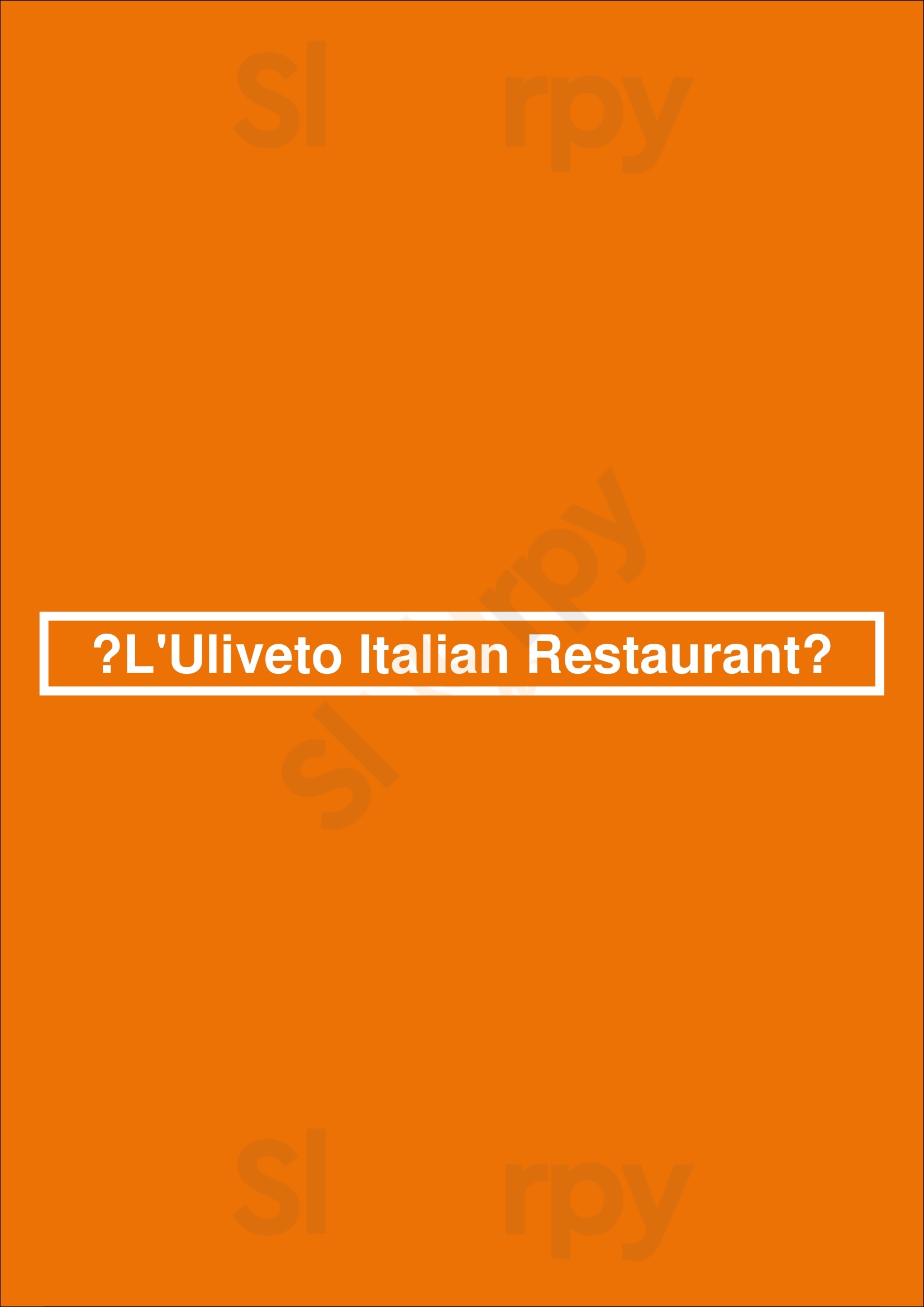 ‪l'uliveto Italian Restaurant‬ القاهرة Menu - 1