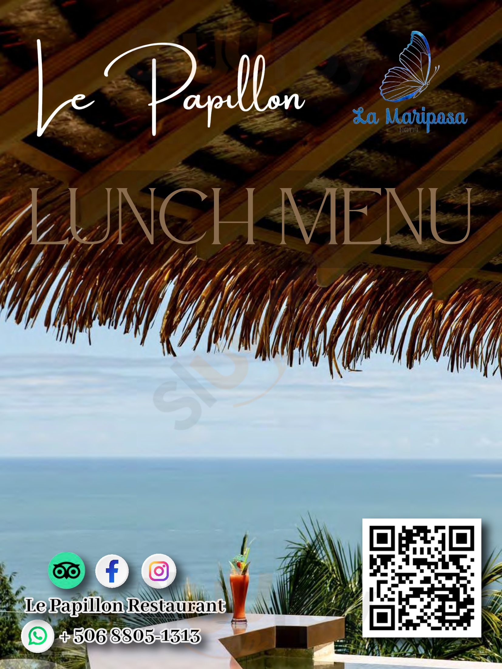 Restaurante Le Papillon Parque Nacional Manuel Antonio Menu - 1