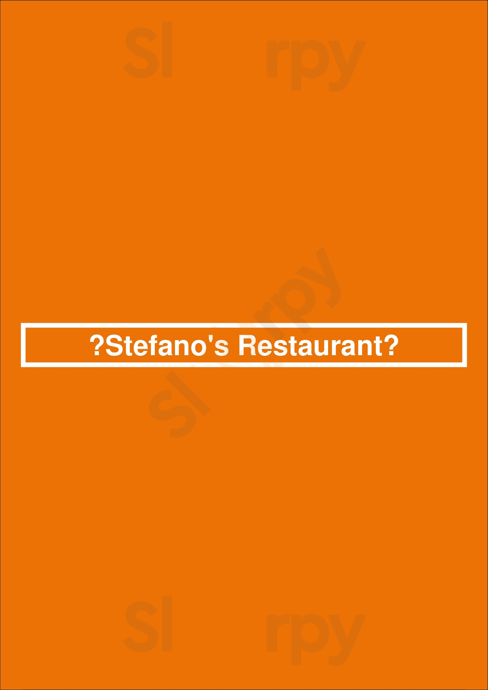‪stefano's Restaurant‬ الإسكندرية Menu - 1