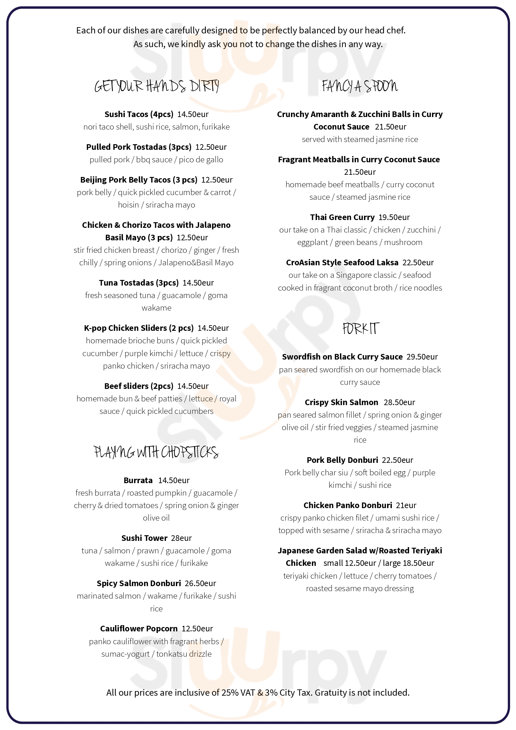 Azur Dubrovnik Dubrovnik Menu - 1