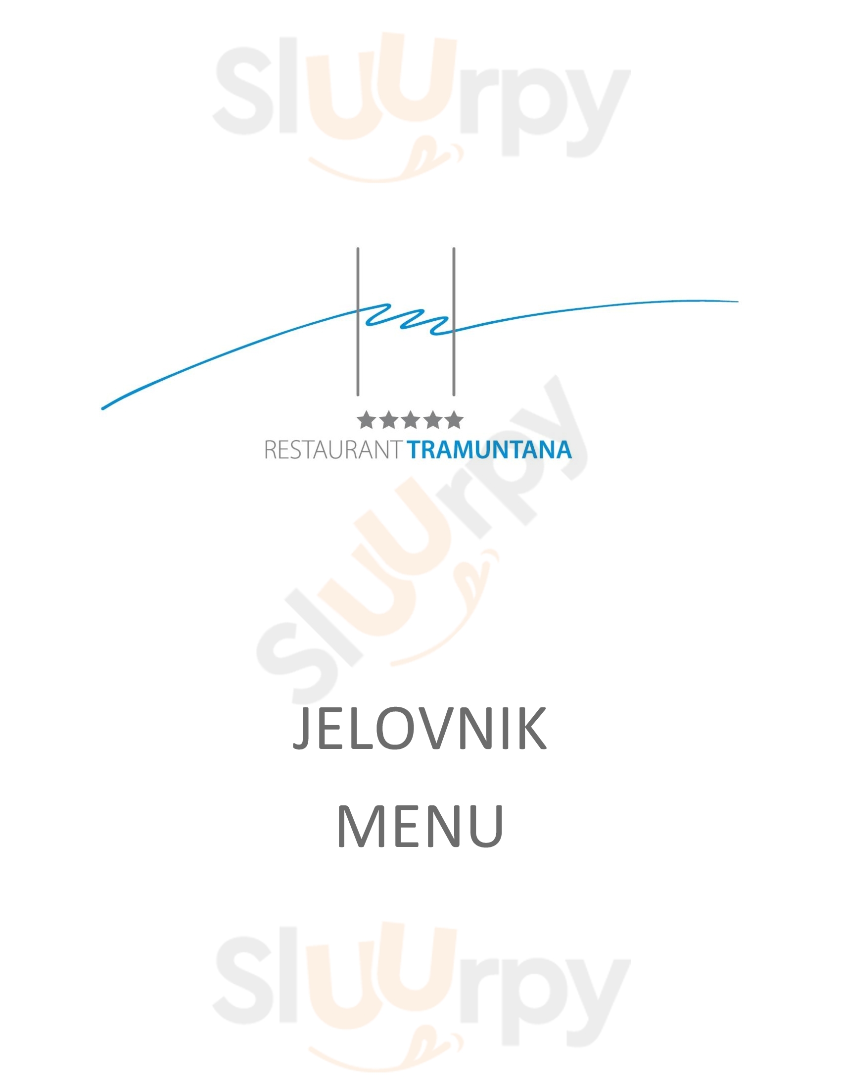 Restaurant Tramuntana Dubrovnik Menu - 1