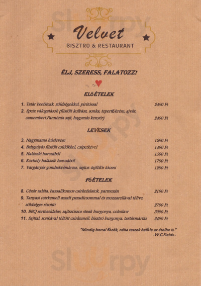 Velvet Bistro & Restaurant