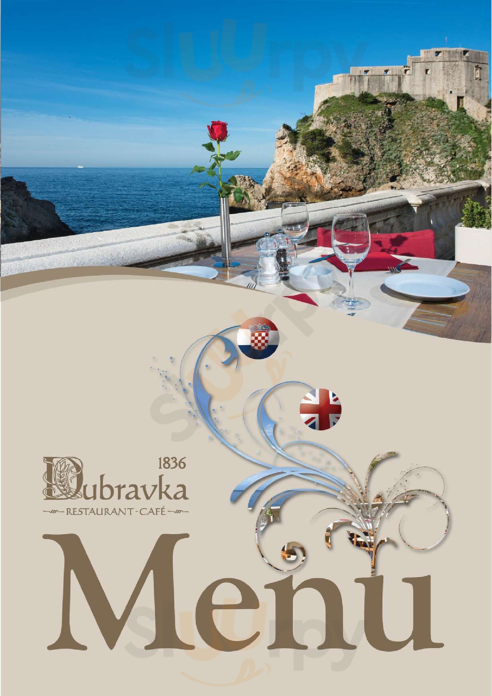 Dubravka 1836 Restaurant Dubrovnik Menu - 1