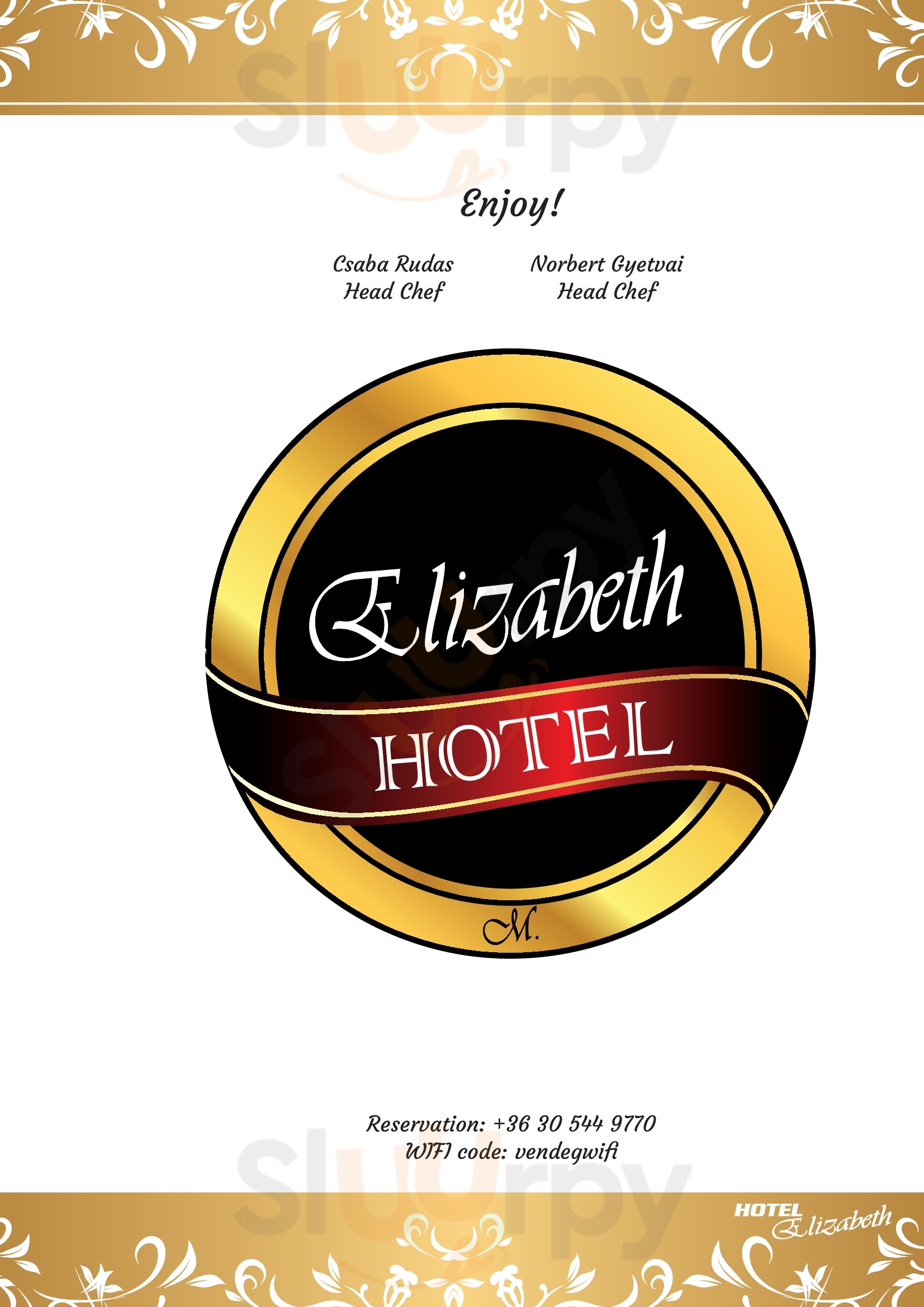 Hotel Elizabeth Étterem Baja Menu - 1
