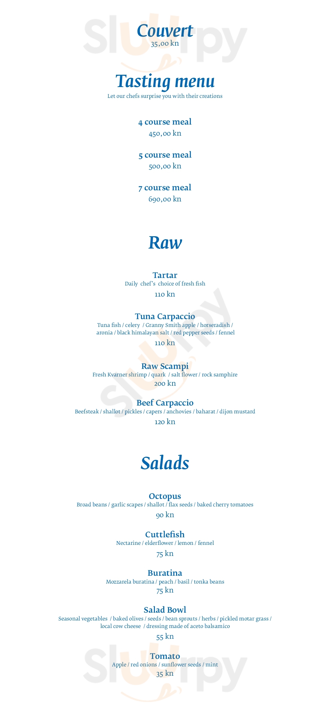 Restaurant Dida Crikvenica Menu - 1