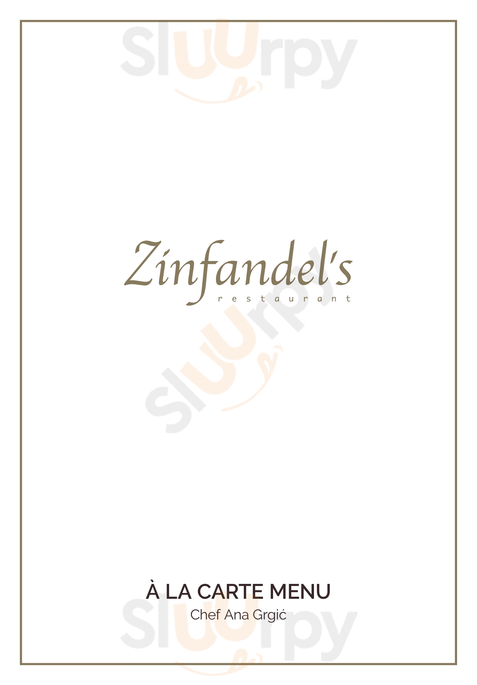 Zinfandel's Restaurant Zagreb Menu - 1