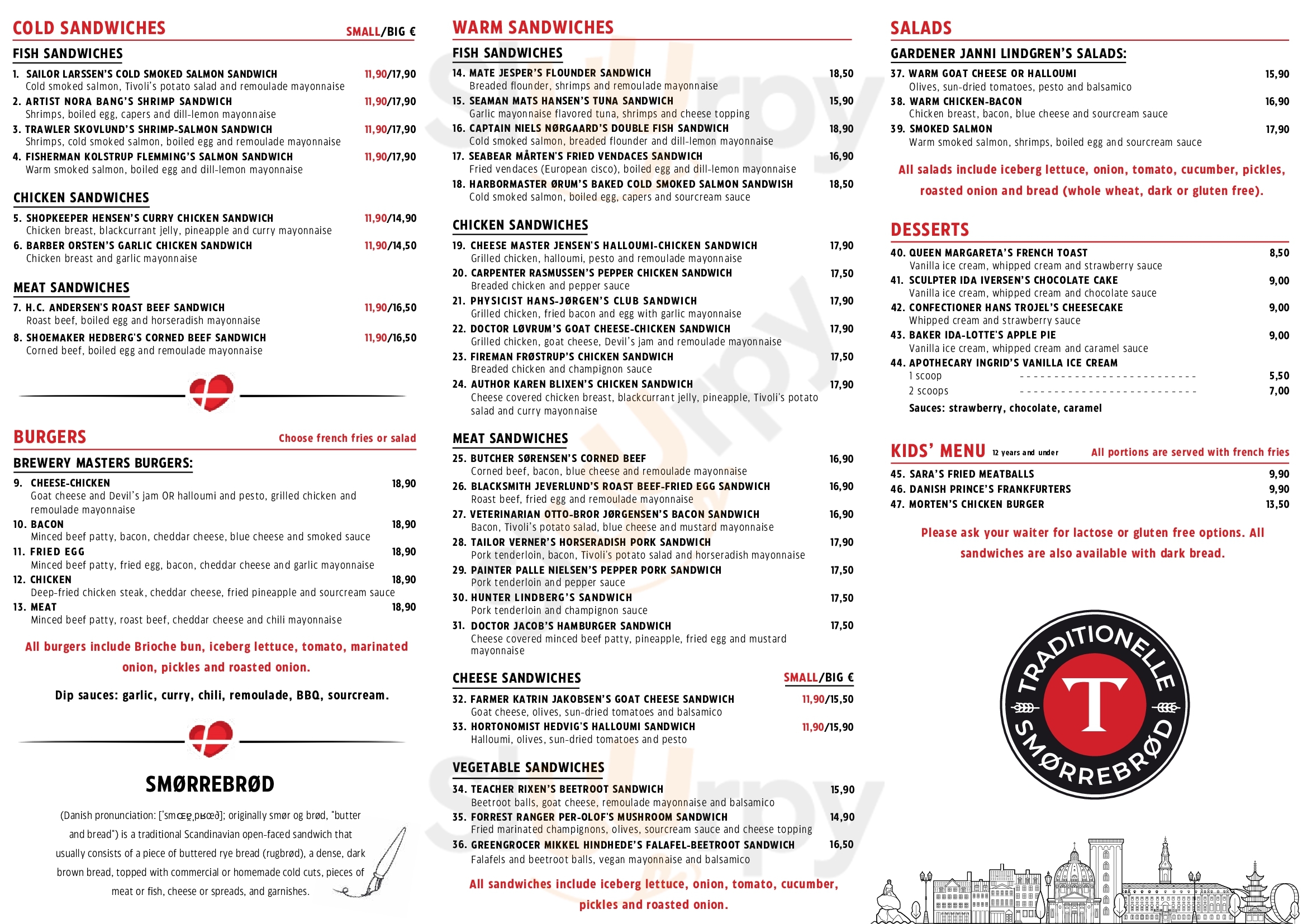 Ravintola Tivoli Tampere Menu - 1